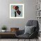 African Black Woman 01 Turkuaz by Emel Tunaboylu Wood Framed Wall Art Print